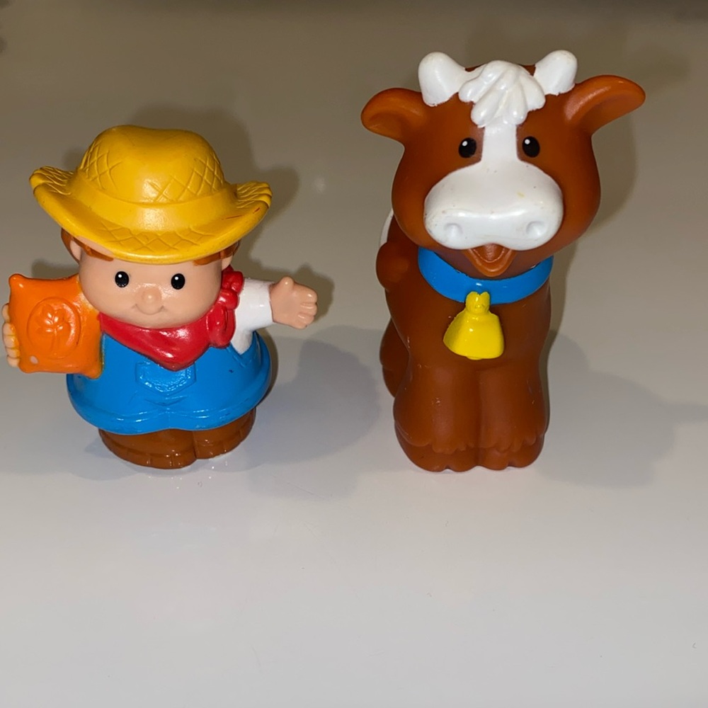 2007 Fisher-Price Little People Farmer & Cow